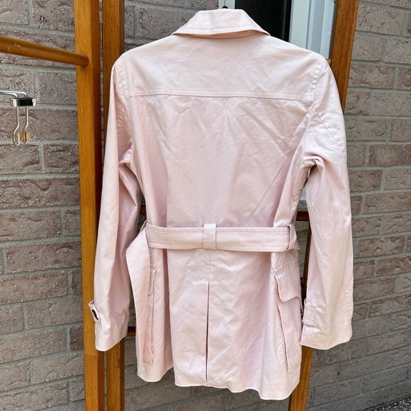 tommy hilfiger baby pink short trench coat - Picture 8 of 12